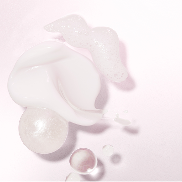 Texturas de los cuatro productos de la l&iacute;nea de Cuidado de la Piel Mary Kay&reg;